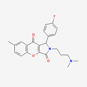 2-[3-(Dimethylamino)propyl]-1-(4-fluorophenyl)-7-methyl-1,2-dihydrochromeno[2,3-c]pyrrole-3,9-dione