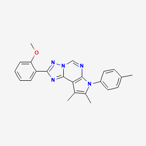 2-(2-methoxyphenyl)-8,9-dimethyl-7-(4-methylphenyl)-7H-pyrrolo[3,2-e][1,2,4]triazolo[1,5-c]pyrimidine