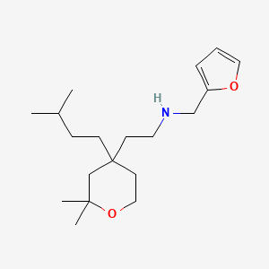 2-[2,2-dimethyl-4-(3-methylbutyl)tetrahydro-2H-pyran-4-yl]-N-(furan-2-ylmethyl)ethanamine