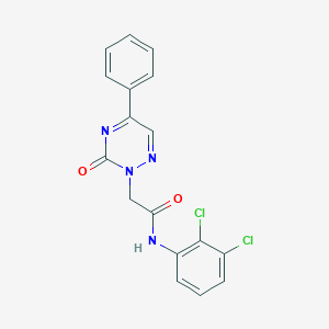 molecular formula C17H12Cl2N4O2 B14980850 N-(2,3-dichlorophenyl)-2-(3-oxo-5-phenyl-1,2,4-triazin-2(3H)-yl)acetamide 