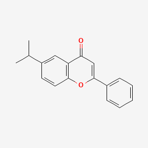 molecular formula C18H16O2 B1498086 2-Phenyl-6-(propan-2-yl)-4H-1-benzopyran-4-one CAS No. 288401-05-8