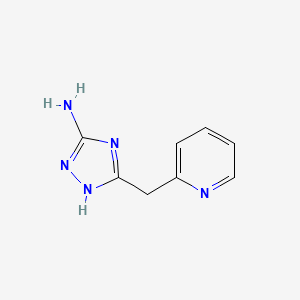 molecular formula C8H9N5 B1498089 5-(Pyridin-2-ylmethyl)-4H-1,2,4-triazol-3-amine CAS No. 83417-24-7