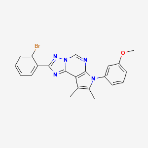 2-(2-bromophenyl)-7-(3-methoxyphenyl)-8,9-dimethyl-7H-pyrrolo[3,2-e][1,2,4]triazolo[1,5-c]pyrimidine