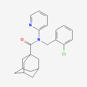 N-[(2-Chlorophenyl)methyl]-N-(pyridin-2-YL)adamantane-1-carboxamide