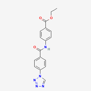 ethyl 4-{[4-(1H-tetrazol-1-yl)benzoyl]amino}benzoate