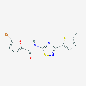 5-bromo-N-[3-(5-methylthiophen-2-yl)-1,2,4-thiadiazol-5-yl]furan-2-carboxamide