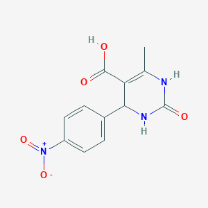 1,2,3,4-Tetrahydro-6-methyl-4-(4-nitrophenyl)-2-oxo-5-pyrimidinecarboxylic acid