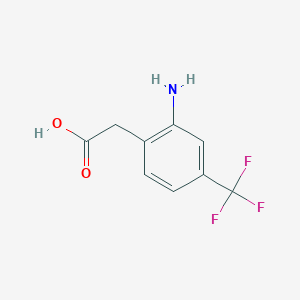 2-(2-Amino-4-(trifluoromethyl)phenyl)acetic acid