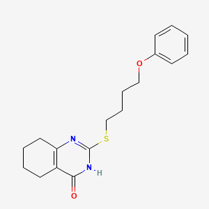 molecular formula C18H22N2O2S B14981075 2-(4-phenoxybutylsulfanyl)-5,6,7,8-tetrahydro-1H-quinazolin-4-one 