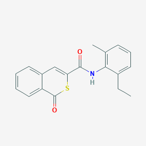 molecular formula C19H17NO2S B14981086 N-(2-ethyl-6-methylphenyl)-1-oxo-1H-isothiochromene-3-carboxamide 