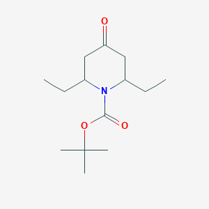 tert-Butyl 2,6-diethyl-4-oxopiperidine-1-carboxylate