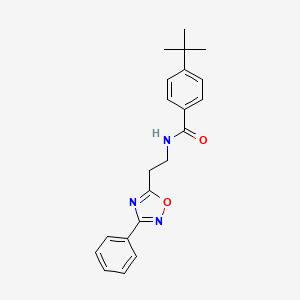 4-tert-butyl-N-[2-(3-phenyl-1,2,4-oxadiazol-5-yl)ethyl]benzamide