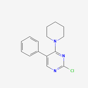 molecular formula C15H16ClN3 B1498110 2-Chloro-5-phenyl-4-(piperidin-1-yl)pyrimidine CAS No. 901303-38-6