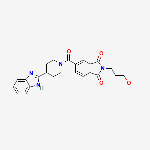 5-{[4-(1H-benzimidazol-2-yl)piperidin-1-yl]carbonyl}-2-(3-methoxypropyl)-1H-isoindole-1,3(2H)-dione