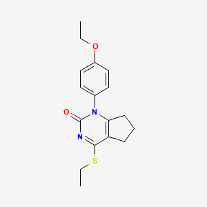 1-(4-ethoxyphenyl)-4-(ethylsulfanyl)-1,5,6,7-tetrahydro-2H-cyclopenta[d]pyrimidin-2-one