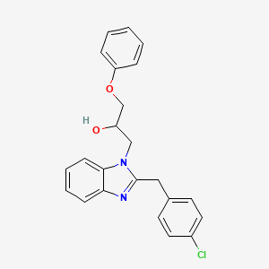 1-[2-(4-chlorobenzyl)-1H-benzimidazol-1-yl]-3-phenoxypropan-2-ol