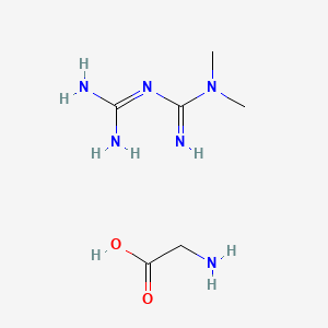 molecular formula C6H16N6O2 B1498119 Metformin glycinate CAS No. 121369-64-0