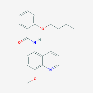 2-butoxy-N-(8-methoxyquinolin-5-yl)benzamide