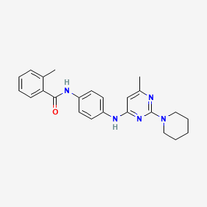 2-Methyl-N-(4-{[6-methyl-2-(piperidin-1-YL)pyrimidin-4-YL]amino}phenyl)benzamide