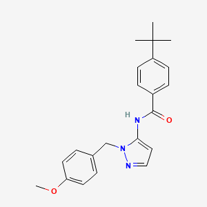 4-tert-butyl-N-[1-(4-methoxybenzyl)-1H-pyrazol-5-yl]benzamide