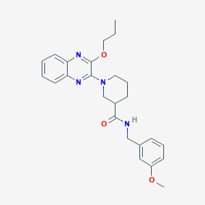 molecular formula C25H30N4O3 B14981214 N-(3-methoxybenzyl)-1-(3-propoxyquinoxalin-2-yl)piperidine-3-carboxamide 