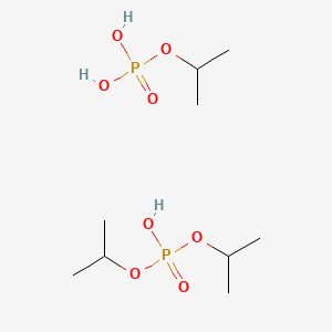 molecular formula C9H24O8P2 B1498125 Phosphoric acid, bis(1-methylethyl) ester, mixt. with 1-methylethyl dihydrogen phosphate 