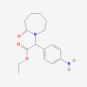 (4-Amino-phenyl)-(2-oxo-azepan-1-yl)-acetic acid ethyl ester