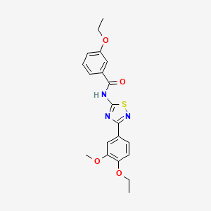 3-ethoxy-N-[3-(4-ethoxy-3-methoxyphenyl)-1,2,4-thiadiazol-5-yl]benzamide