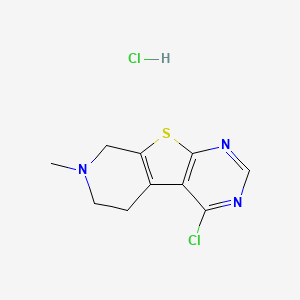 4-Chloro-7-methyl-5,6,7,8-tetrahydropyrido[4',3':4,5]thieno[2,3-d]pyrimidine hydrochloride
