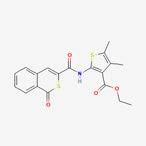 ethyl 4,5-dimethyl-2-{[(1-oxo-1H-isothiochromen-3-yl)carbonyl]amino}thiophene-3-carboxylate