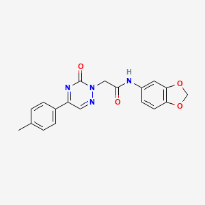 N-(1,3-benzodioxol-5-yl)-2-[5-(4-methylphenyl)-3-oxo-1,2,4-triazin-2(3H)-yl]acetamide