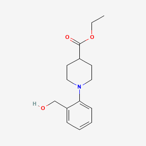 molecular formula C15H21NO3 B1498134 Ethyl 1-(2-hydroxymethylphenyl)piperidine-4-carboxylate CAS No. 773870-63-6