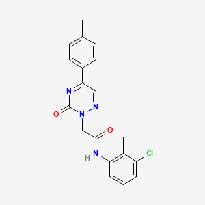 N-(3-chloro-2-methylphenyl)-2-[5-(4-methylphenyl)-3-oxo-1,2,4-triazin-2(3H)-yl]acetamide