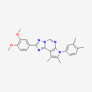 2-(3,4-dimethoxyphenyl)-7-(3,4-dimethylphenyl)-8,9-dimethyl-7H-pyrrolo[3,2-e][1,2,4]triazolo[1,5-c]pyrimidine