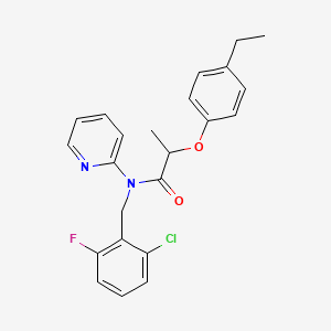 N-(2-chloro-6-fluorobenzyl)-2-(4-ethylphenoxy)-N-(pyridin-2-yl)propanamide