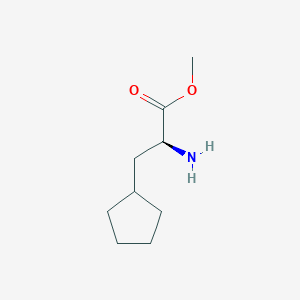 molecular formula C9H17NO2 B1498138 (S)-Methyl 2-amino-3-cyclopentylpropanoate CAS No. 1169946-94-4
