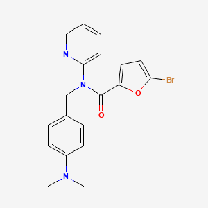 molecular formula C19H18BrN3O2 B14981388 5-bromo-N-[4-(dimethylamino)benzyl]-N-(pyridin-2-yl)furan-2-carboxamide 