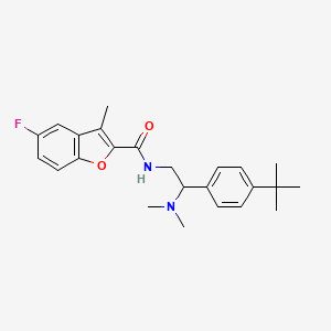 N-[2-(4-tert-butylphenyl)-2-(dimethylamino)ethyl]-5-fluoro-3-methyl-1-benzofuran-2-carboxamide