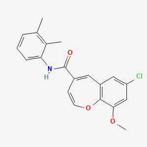 7-chloro-N-(2,3-dimethylphenyl)-9-methoxy-1-benzoxepine-4-carboxamide