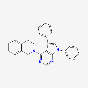 2-(5,7-diphenyl-7H-pyrrolo[2,3-d]pyrimidin-4-yl)-1,2,3,4-tetrahydroisoquinoline