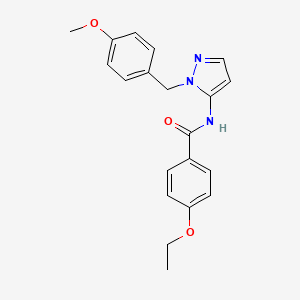 4-ethoxy-N-[1-(4-methoxybenzyl)-1H-pyrazol-5-yl]benzamide