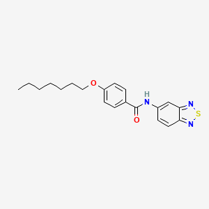 N-(2,1,3-benzothiadiazol-5-yl)-4-(heptyloxy)benzamide