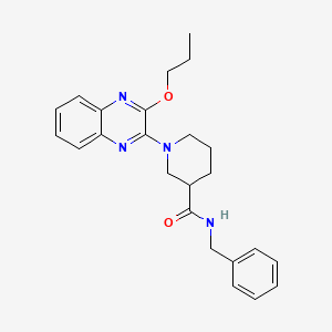 molecular formula C24H28N4O2 B14981473 N-benzyl-1-(3-propoxyquinoxalin-2-yl)piperidine-3-carboxamide 