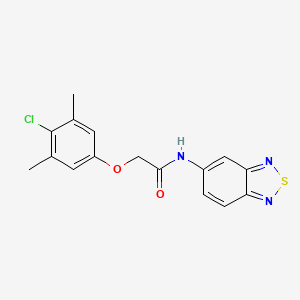 molecular formula C16H14ClN3O2S B14981475 N-(2,1,3-benzothiadiazol-5-yl)-2-(4-chloro-3,5-dimethylphenoxy)acetamide 