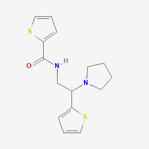 N-[2-(pyrrolidin-1-yl)-2-(thiophen-2-yl)ethyl]thiophene-2-carboxamide