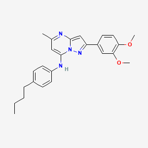 N-(4-butylphenyl)-2-(3,4-dimethoxyphenyl)-5-methylpyrazolo[1,5-a]pyrimidin-7-amine