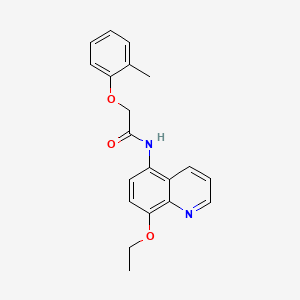 molecular formula C20H20N2O3 B14981532 N-(8-ethoxyquinolin-5-yl)-2-(2-methylphenoxy)acetamide 