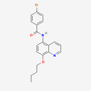 molecular formula C20H19BrN2O2 B14981539 4-bromo-N-(8-butoxyquinolin-5-yl)benzamide 