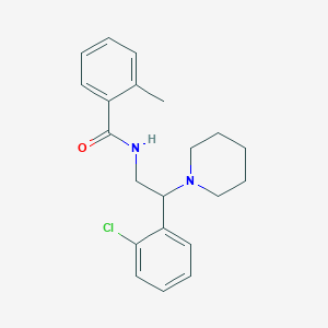 N-[2-(2-chlorophenyl)-2-(piperidin-1-yl)ethyl]-2-methylbenzamide