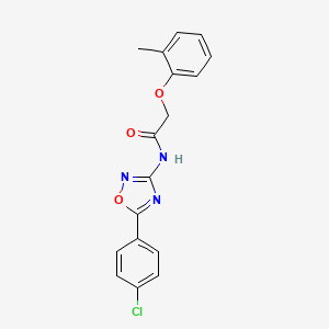 N-[5-(4-chlorophenyl)-1,2,4-oxadiazol-3-yl]-2-(2-methylphenoxy)acetamide